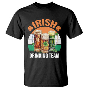 Funny Irish Drinking Team T Shirt St Patricks Day Vintage Beer Ireland Flag Clover TS11 Black Print Your Wear