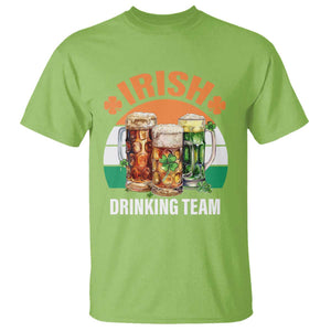 Funny Irish Drinking Team T Shirt St Patricks Day Vintage Beer Ireland Flag Clover TS11 Lime Print Your Wear