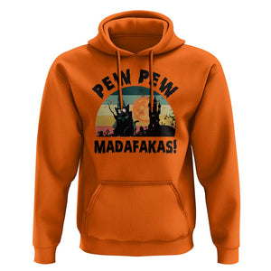 Funny Black Cat Halloween Hoodie Pew Madafakas Witch Retro Vintage Bat TS11 Orange Print Your Wear
