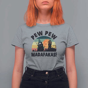 Funny Black Cat Halloween T Shirt For Women Pew Madafakas Witch Retro Vintage Bat TS11 Sport Gray Print Your Wear