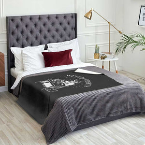 Funny Halloween Throw Blanket Witch Crafts Witchcraft Skull Cat Ghost TS11 Print Your Wear