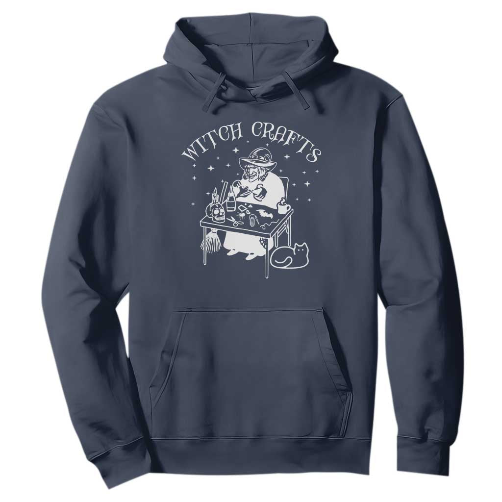 Funny Halloween Hoodie Witch Crafts Witchcraft Skull Cat Ghost TS11 Navy Print Your Wear