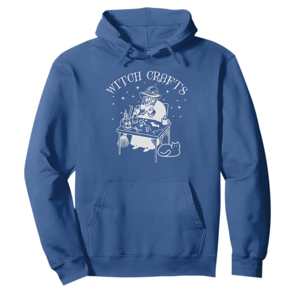 Funny Halloween Hoodie Witch Crafts Witchcraft Skull Cat Ghost TS11 Royal Blue Print Your Wear