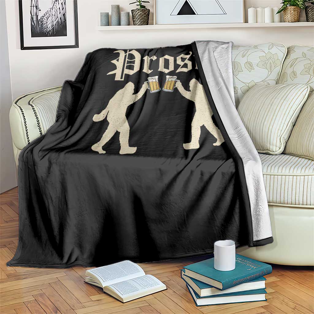Funny Oktoberfest Bigfoot Prost Throw Blanket German Sasquatch Beer Mug TS11 Print Your Wear