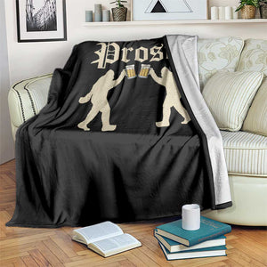 Funny Oktoberfest Bigfoot Prost Throw Blanket German Sasquatch Beer Mug TS11 Print Your Wear
