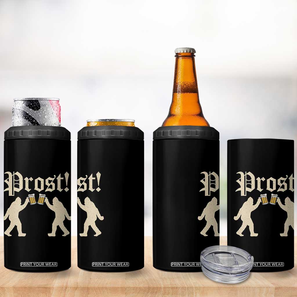 Funny Oktoberfest Bigfoot Prost 4 in 1 Can Cooler Tumbler German Sasquatch Beer Mug TS11 Print Your Wear