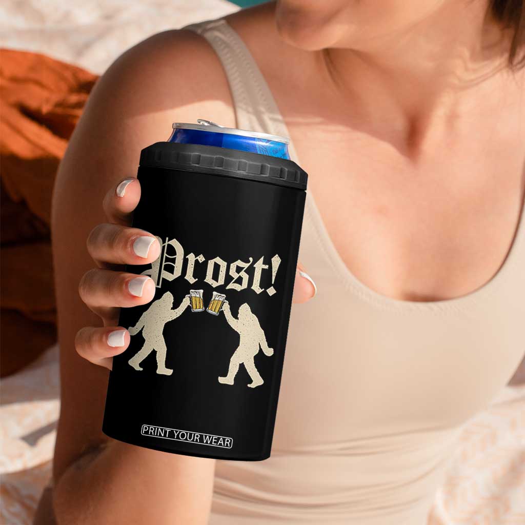 Funny Oktoberfest Bigfoot Prost 4 in 1 Can Cooler Tumbler German Sasquatch Beer Mug TS11 Print Your Wear