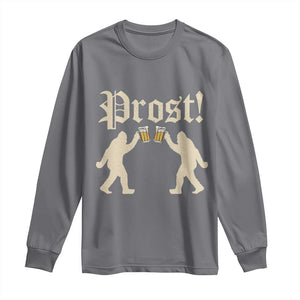 Funny Oktoberfest Bigfoot Prost Long Sleeve Shirt German Sasquatch Beer Mug TS11 Charcoal Print Your Wear