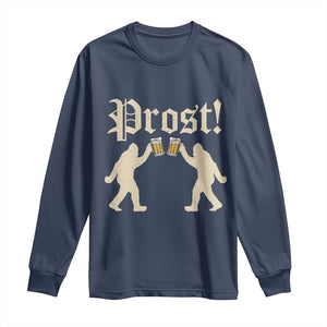 Funny Oktoberfest Bigfoot Prost Long Sleeve Shirt German Sasquatch Beer Mug TS11 Navy Print Your Wear