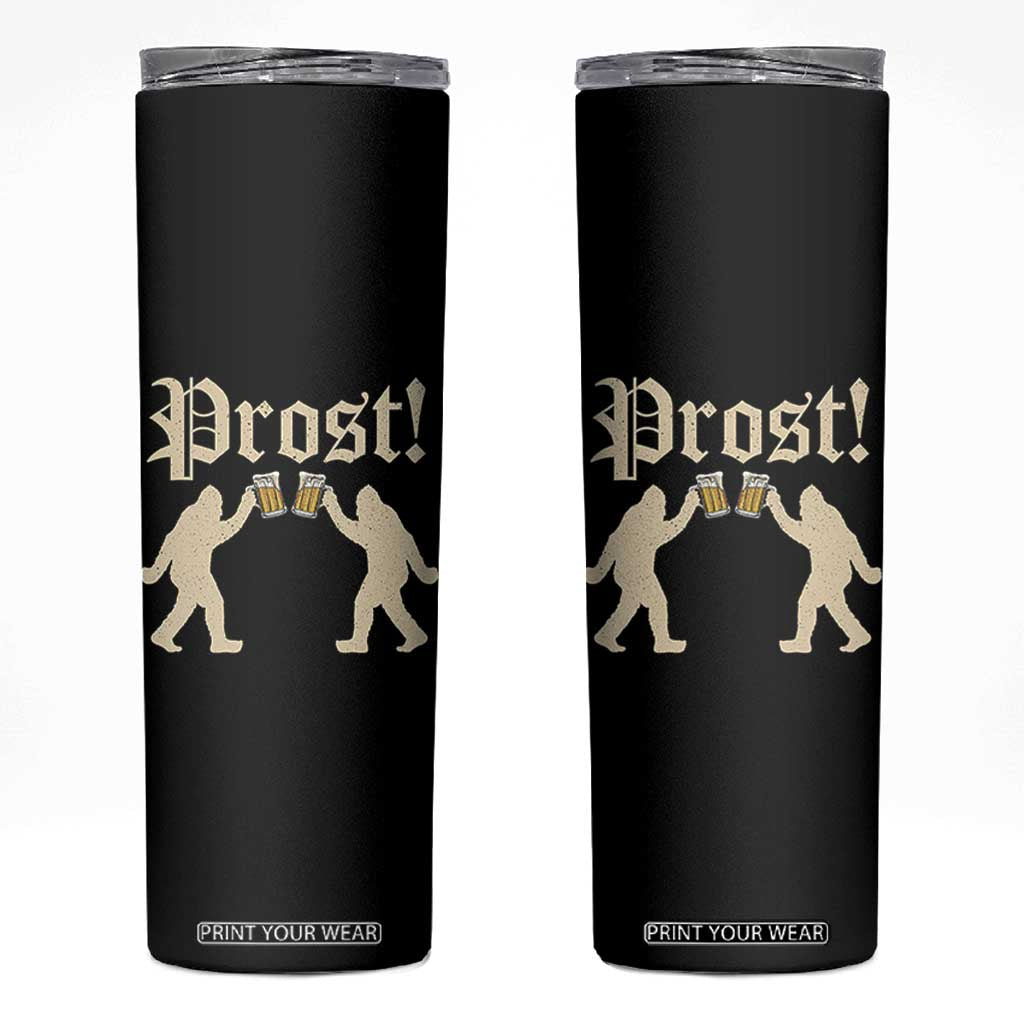 Funny Oktoberfest Bigfoot Prost Skinny Tumbler German Sasquatch Beer Mug TS11 Black Print Your Wear