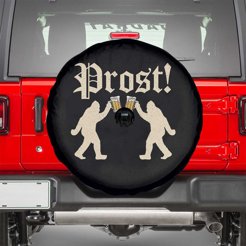 Funny Oktoberfest Bigfoot Prost Spare Tire Cover German Sasquatch Beer Mug TS11 Black Print Your Wear