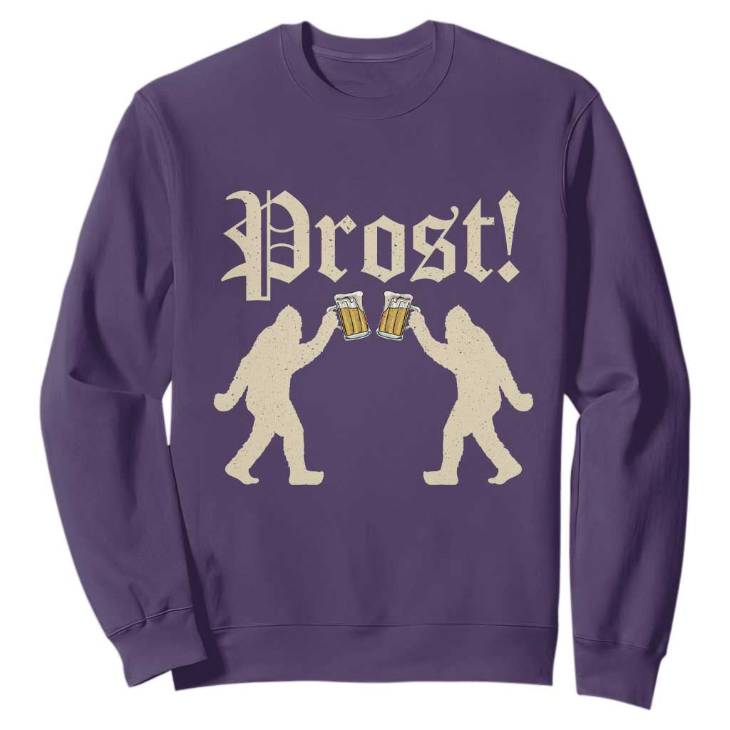 Funny Oktoberfest Bigfoot Prost Sweatshirt German Sasquatch Beer Mug TS11 Purple Print Your Wear