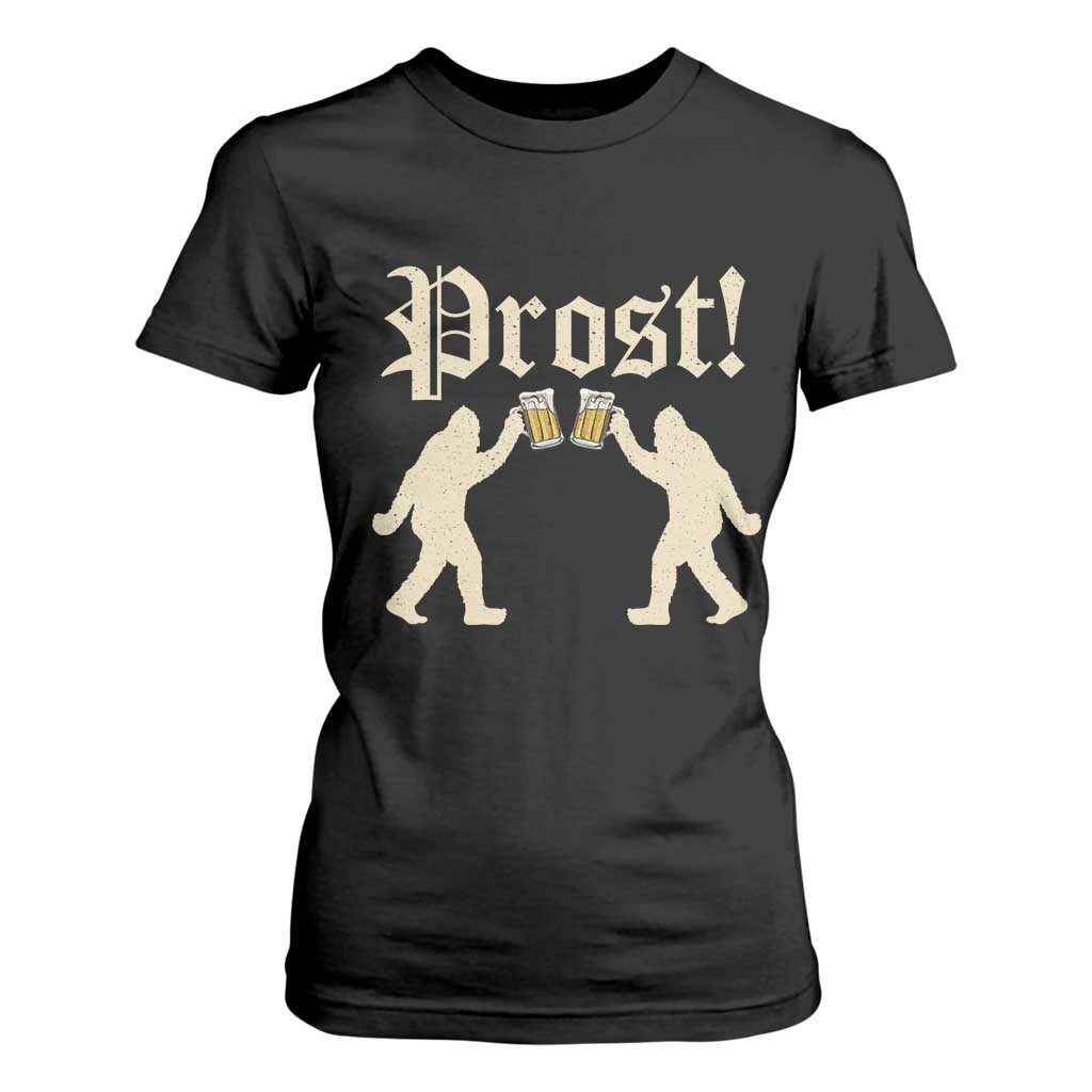 Funny Oktoberfest Bigfoot Prost T Shirt For Women German Sasquatch Beer Mug TS11 Black Print Your Wear