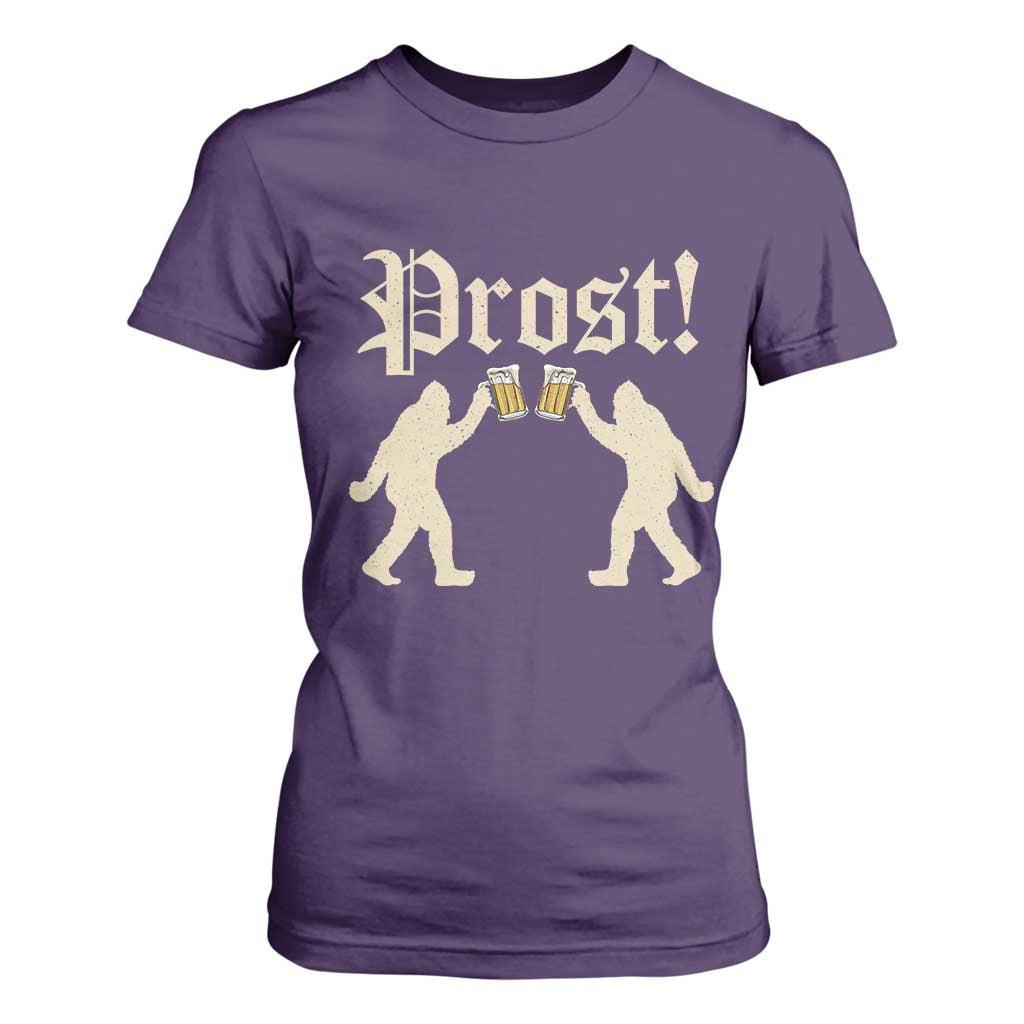 Funny Oktoberfest Bigfoot Prost T Shirt For Women German Sasquatch Beer Mug TS11 Purple Print Your Wear