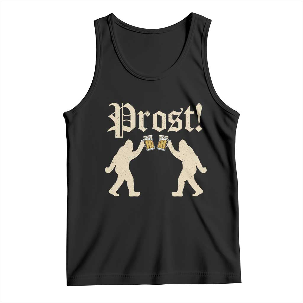 Funny Oktoberfest Bigfoot Prost Tank Top German Sasquatch Beer Mug TS11 Black Print Your Wear