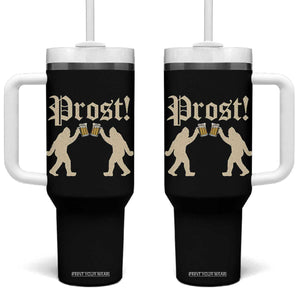 Funny Oktoberfest Bigfoot Prost Tumbler With Handle German Sasquatch Beer Mug TS11 One Size: 40 oz Black Print Your Wear