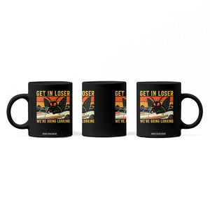 Get In Loser We Are Going Lurking Funny Mothman Coffee Mug Cryptozoology Cryptid Lover