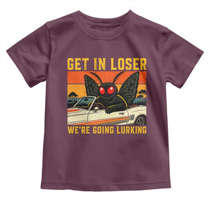 Get In Loser We Are Going Lurking Funny Mothman Toddler T Shirt Cryptozoology Cryptid Lover
