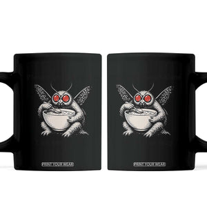 Please Leave Me Alone I Am Eating Soup Funny Mothman Coffee Mug