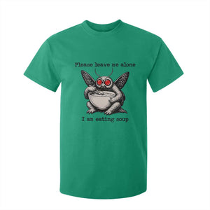 Please Leave Me Alone I Am Eating Soup Funny Mothman T Shirt For Kid