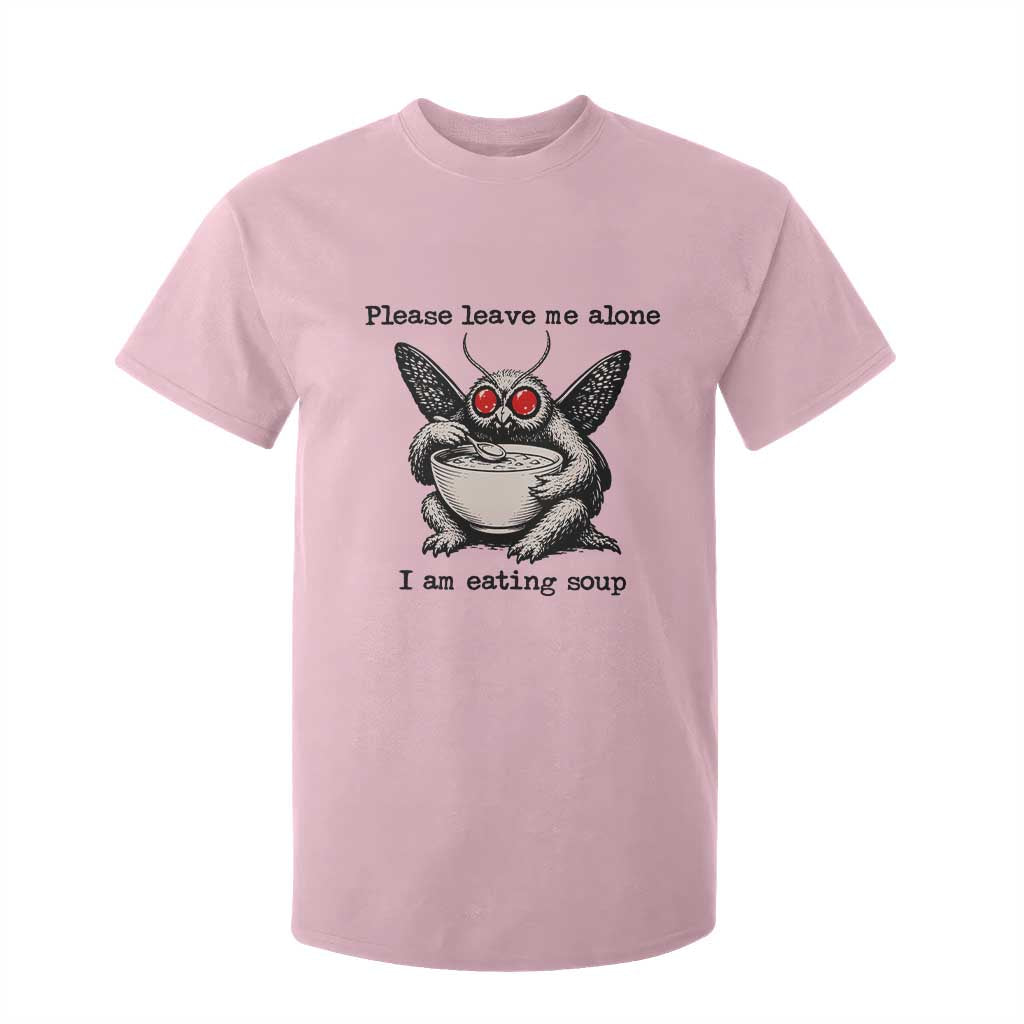 Please Leave Me Alone I Am Eating Soup Funny Mothman T Shirt For Kid