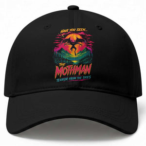 Funny Mothman Baseball Cap Have You Seen The Mothman Terror From The Skies Cryptid Legends