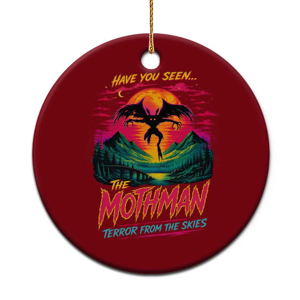 Funny Mothman Ceramic Ornament Have You Seen The Mothman Terror From The Skies Cryptid Legends TS11 1pc Red Print Your Wear