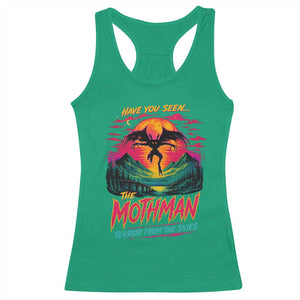 Funny Mothman Racerback Tank Top Have You Seen The Mothman Terror From The Skies Cryptid Legends TS11 Irish Green Print Your Wear