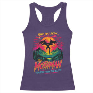 Funny Mothman Racerback Tank Top Have You Seen The Mothman Terror From The Skies Cryptid Legends TS11 Purple Print Your Wear