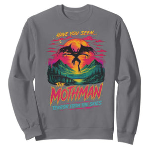 Funny Mothman Sweatshirt Have You Seen The Mothman Terror From The Skies Cryptid Legends TS11 Charcoal Print Your Wear