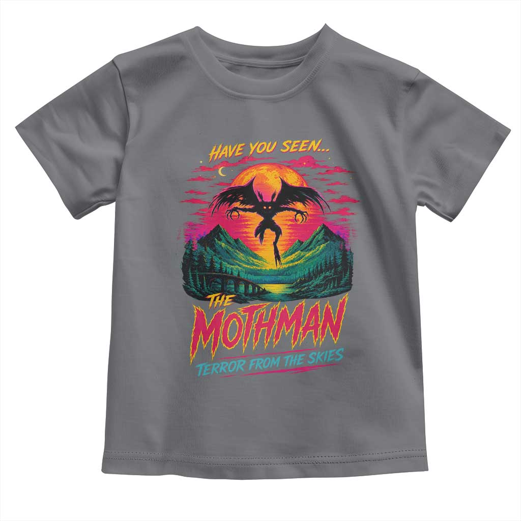 Funny Mothman Toddler T Shirt Have You Seen The Mothman Terror From The Skies Cryptid Legends TS11 Charcoal Print Your Wear