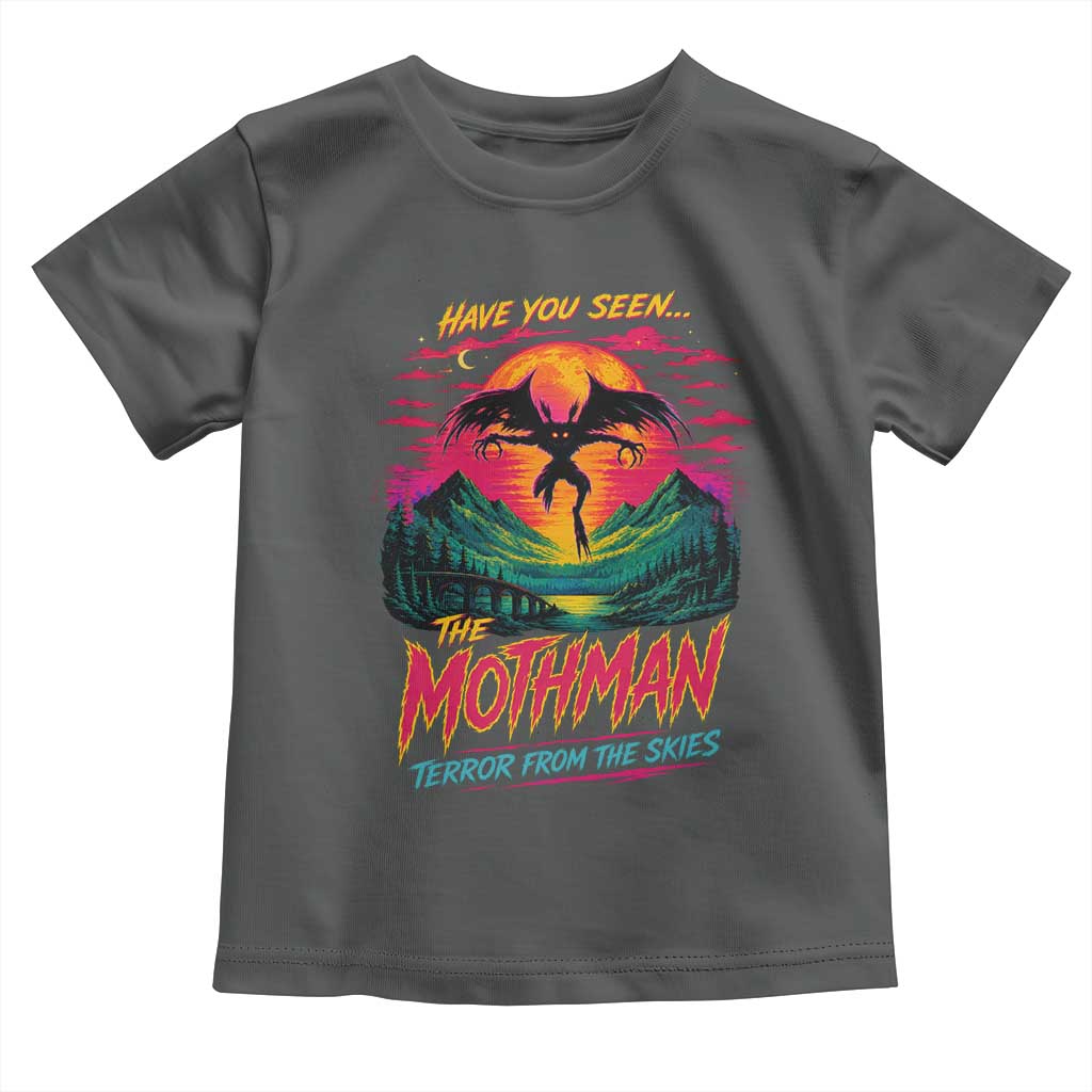 Funny Mothman Toddler T Shirt Have You Seen The Mothman Terror From The Skies Cryptid Legends TS11 Dark Heather Print Your Wear