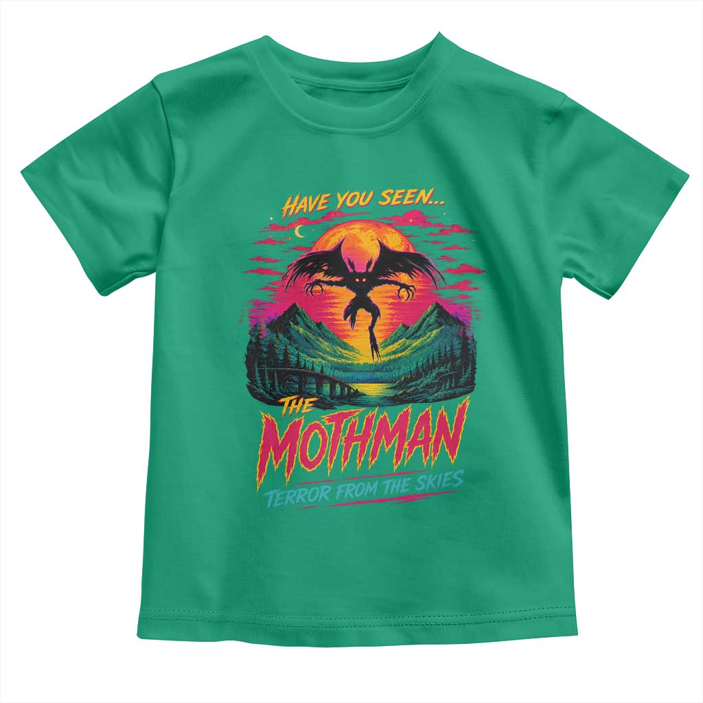 Funny Mothman Toddler T Shirt Have You Seen The Mothman Terror From The Skies Cryptid Legends TS11 Irish Green Print Your Wear