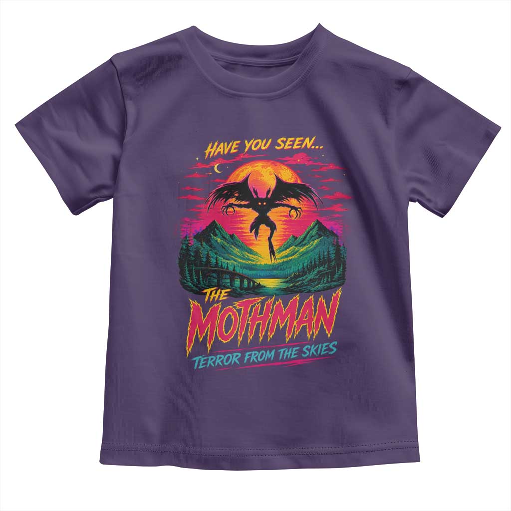 Funny Mothman Toddler T Shirt Have You Seen The Mothman Terror From The Skies Cryptid Legends TS11 Purple Print Your Wear