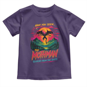 Funny Mothman Toddler T Shirt Have You Seen The Mothman Terror From The Skies Cryptid Legends TS11 Purple Print Your Wear