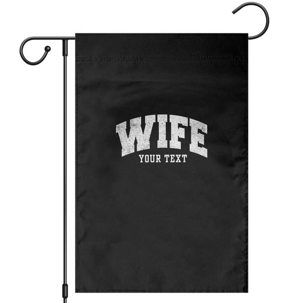 Personalized Wife Garden Flag Custom Text Name Wifey Marriage Anniversary Couple Gift