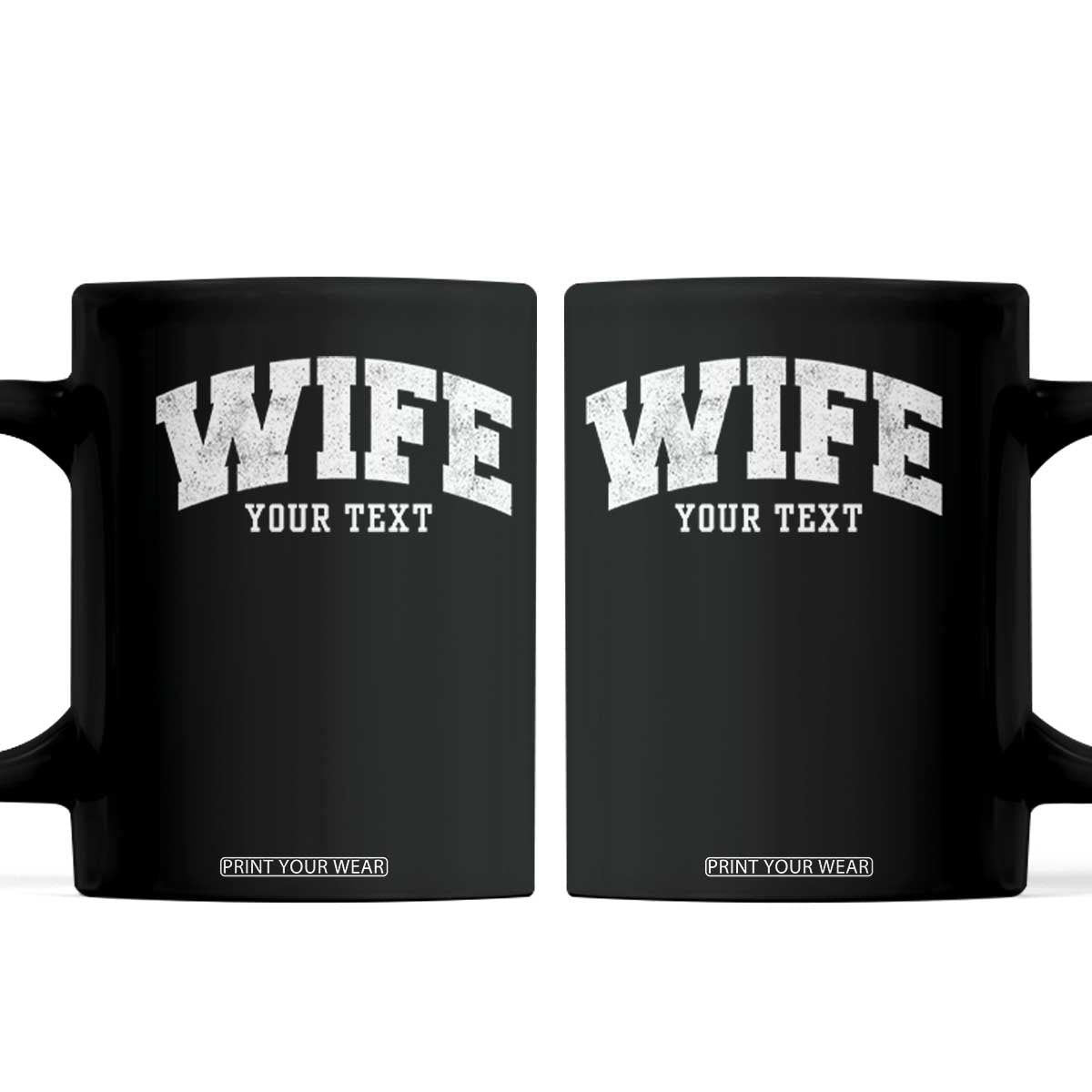 Personalized Wife Coffee Mug Custom Text Name Wifey Marriage Anniversary Couple Gift