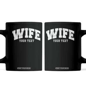 Personalized Wife Coffee Mug Custom Text Name Wifey Marriage Anniversary Couple Gift