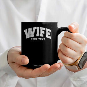 Personalized Wife Coffee Mug Custom Text Name Wifey Marriage Anniversary Couple Gift