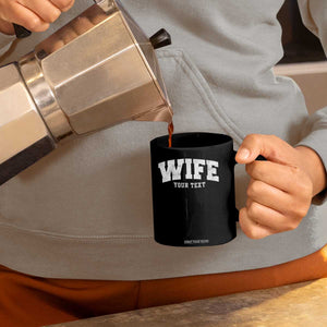 Personalized Wife Coffee Mug Custom Text Name Wifey Marriage Anniversary Couple Gift