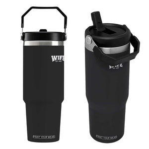 Wife Est 2026 Flip Straw Tumbler Just Married Couple Matching Wedding Honeymoon