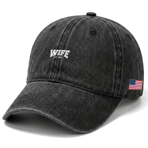 Wife Est 2026 Washed Cotton Baseball Cap Just Married Couple Matching Wedding Honeymoon