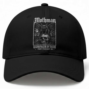 Mothman Harbinger of Doom Point Pleasant WV Baseball Cap Gothic Horror Cryptid Creature