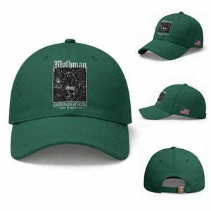 Mothman Harbinger of Doom Point Pleasant WV Baseball Cap Gothic Horror Cryptid Creature