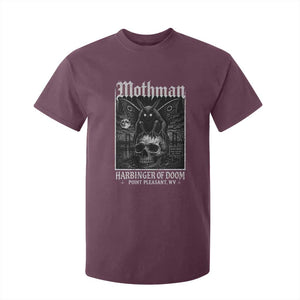 Mothman Harbinger of Doom Point Pleasant WV T Shirt For Kid Gothic Horror Cryptid Creature TS11 Maroon Print Your Wear