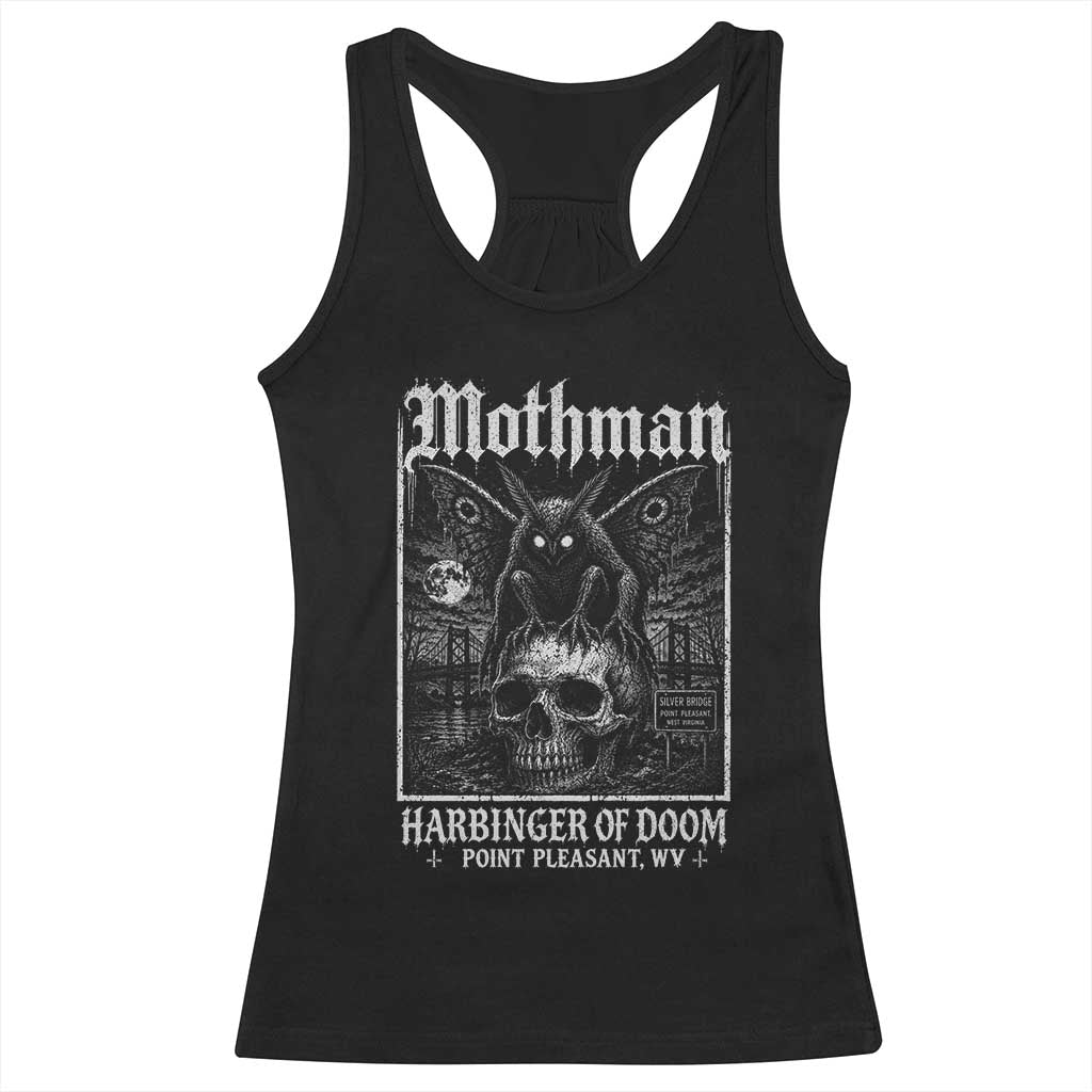 Mothman Harbinger of Doom Point Pleasant WV Racerback Tank Top Gothic Horror Cryptid Creature TS11 Black Print Your Wear