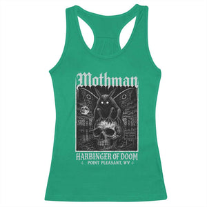 Mothman Harbinger of Doom Point Pleasant WV Racerback Tank Top Gothic Horror Cryptid Creature TS11 Irish Green Print Your Wear