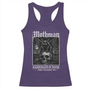 Mothman Harbinger of Doom Point Pleasant WV Racerback Tank Top Gothic Horror Cryptid Creature TS11 Purple Print Your Wear
