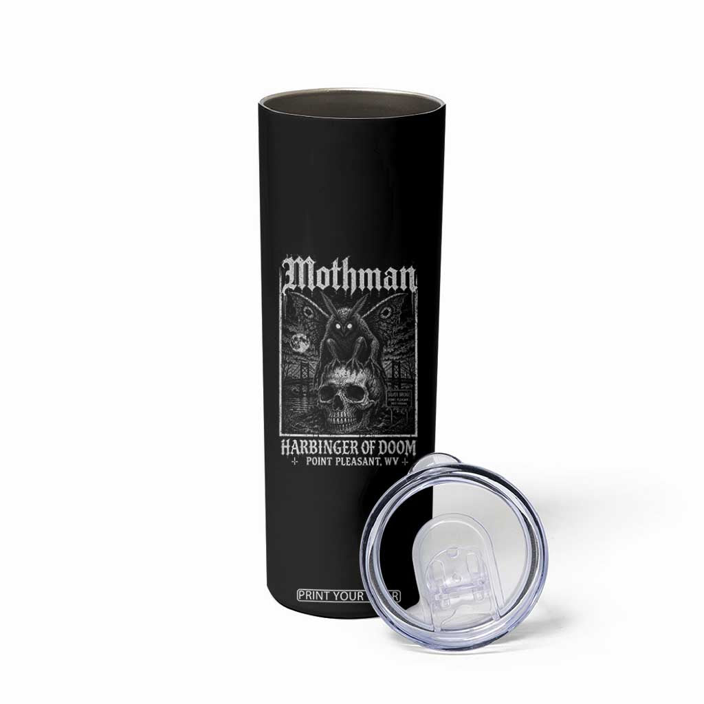 Mothman Harbinger of Doom Point Pleasant WV Skinny Tumbler Gothic Horror Cryptid Creature