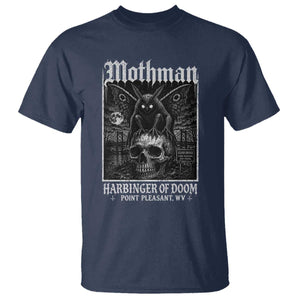 Mothman Harbinger of Doom Point Pleasant WV T Shirt Gothic Horror Cryptid Creature TS11 Navy Print Your Wear